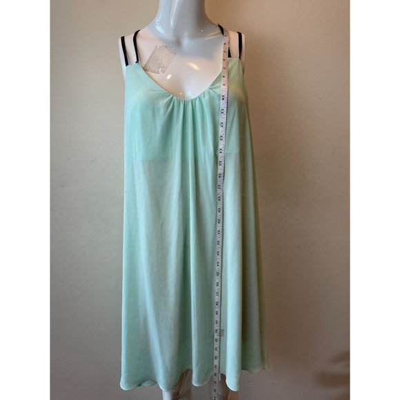 Audrey Womens Halter Mini Dress DH9721 Strappy Back Summer Sleeveless Sky Blue M - Picture 3 of 6